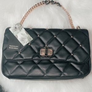 🚨BRAND NEW🚨Black and gold BADGLEY MISCHKA BAG‼️